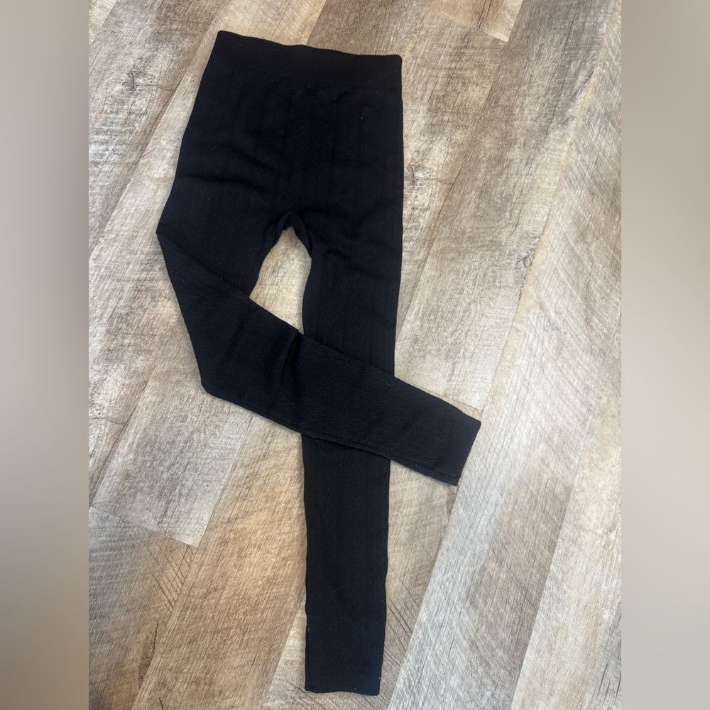 Tru Fit size S/M black sweater leggings
